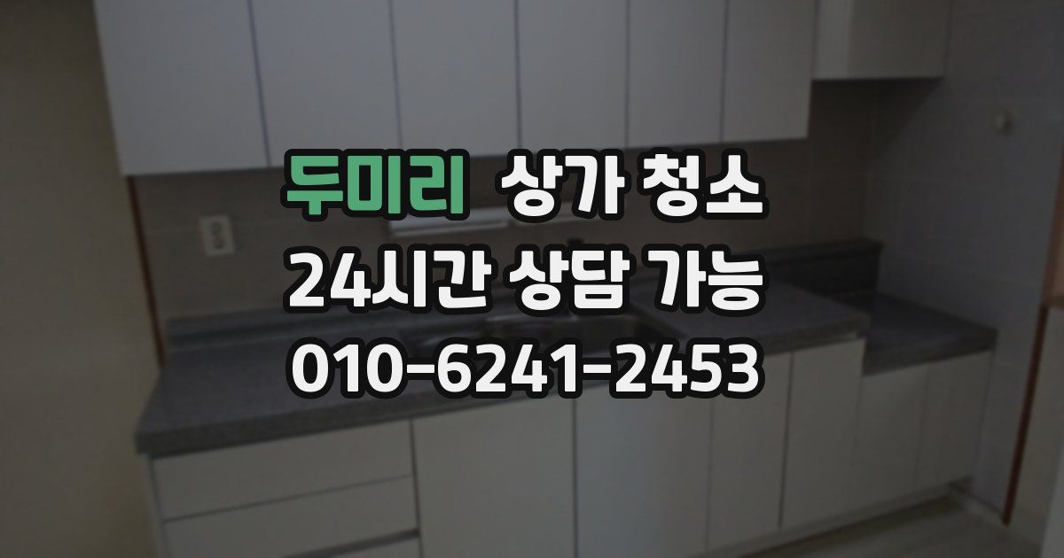두미리 상가 청소