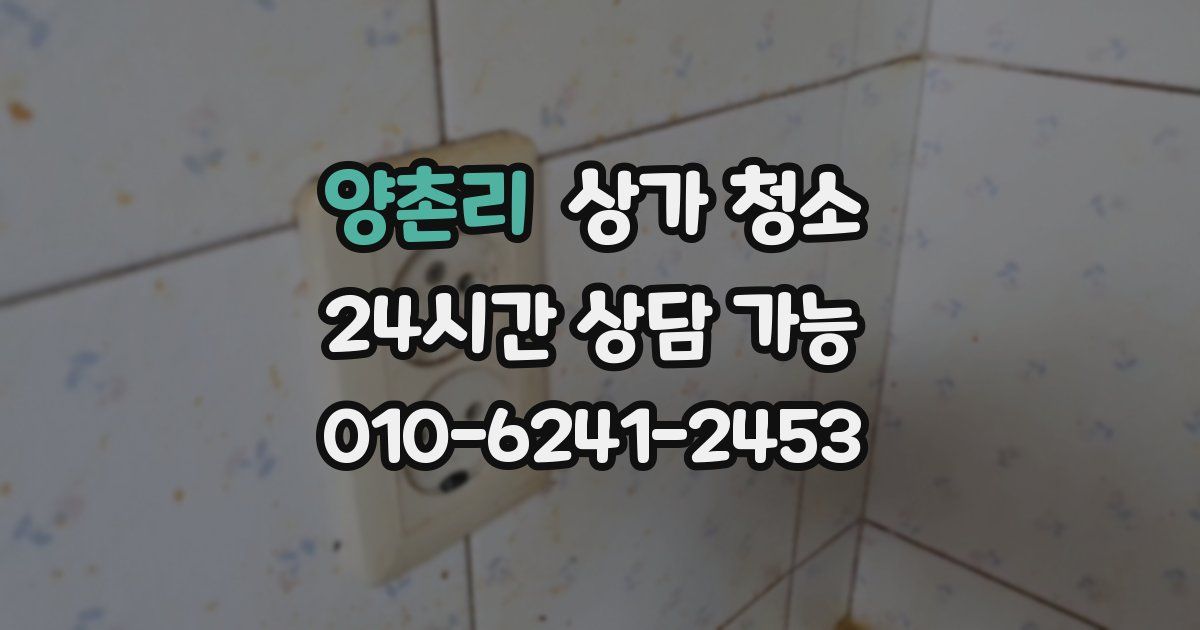 양촌리 상가 청소