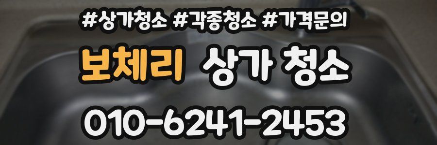 보체리 상가 청소