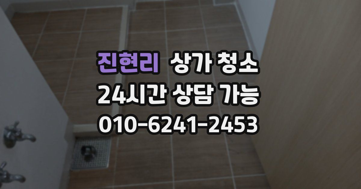 진현리 상가 청소
