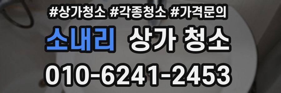 소내리 상가 청소