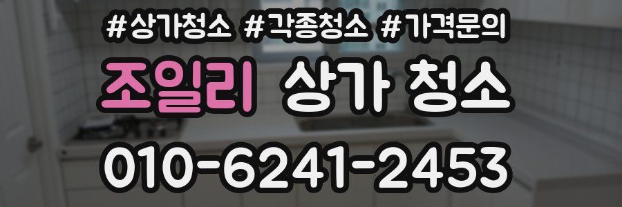 조일리 상가 청소