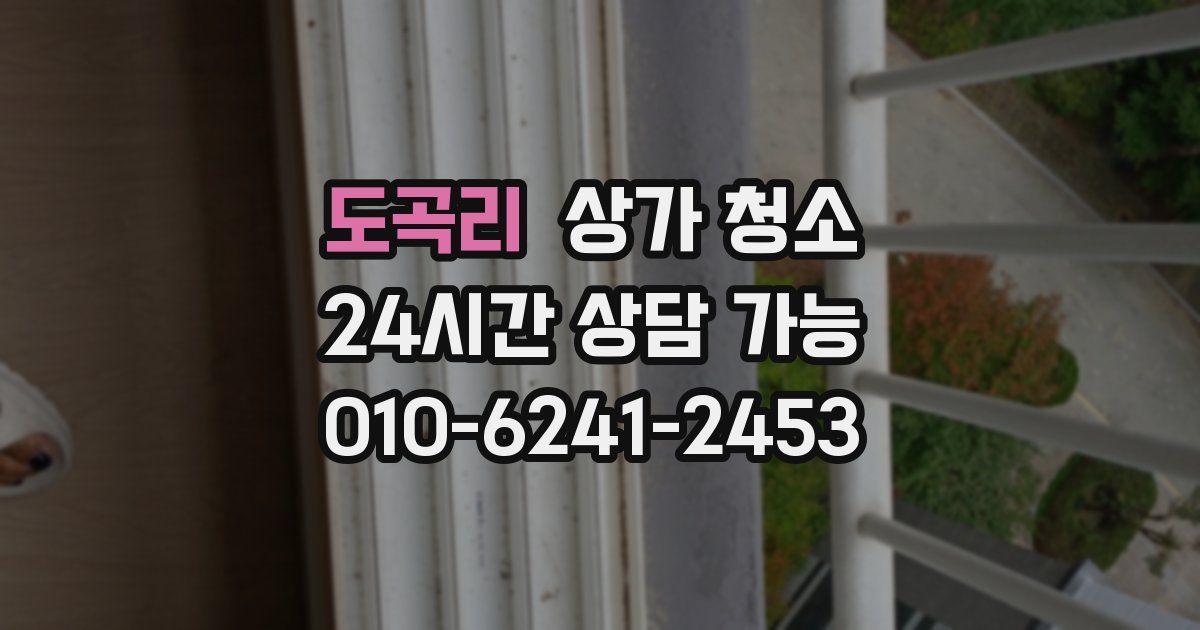 도곡리 상가 청소