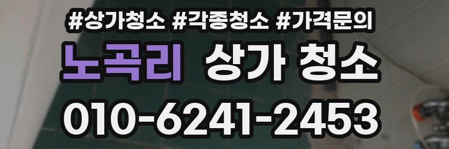 노곡리 상가 청소