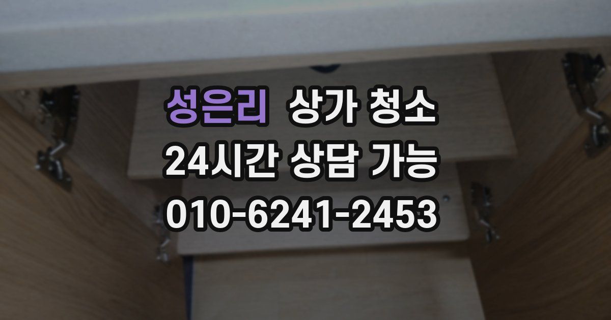 성은리 상가 청소