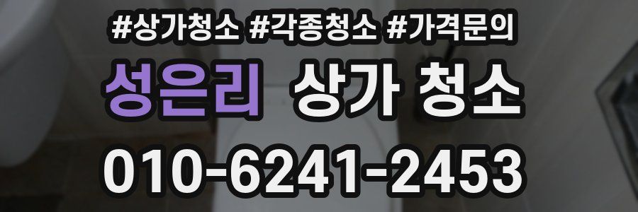성은리 상가 청소