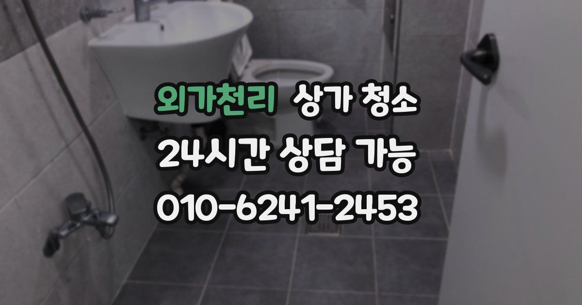 외가천리 상가 청소