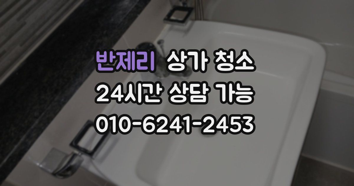반제리 상가 청소