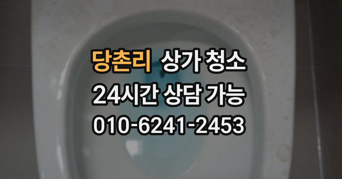 당촌리 상가 청소