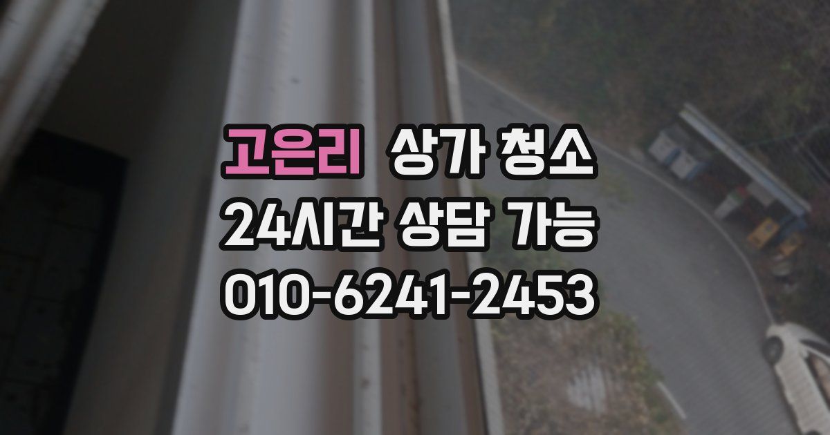 고은리 상가 청소