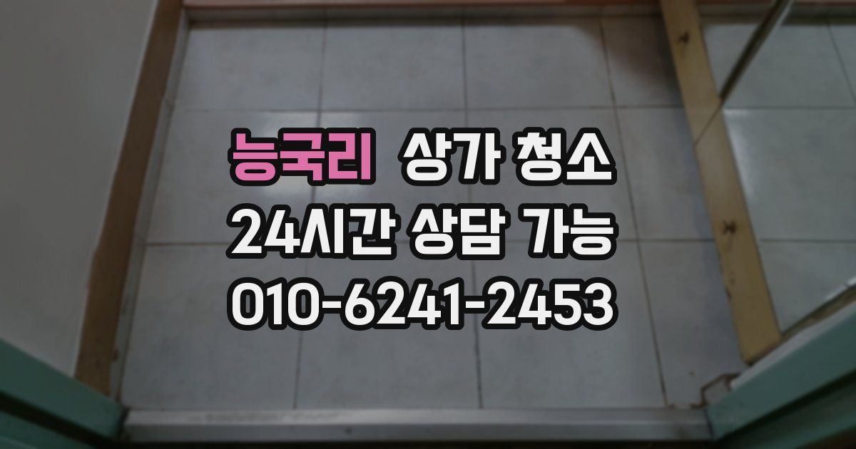 능국리 상가 청소