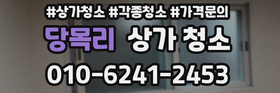 당목리 상가 청소