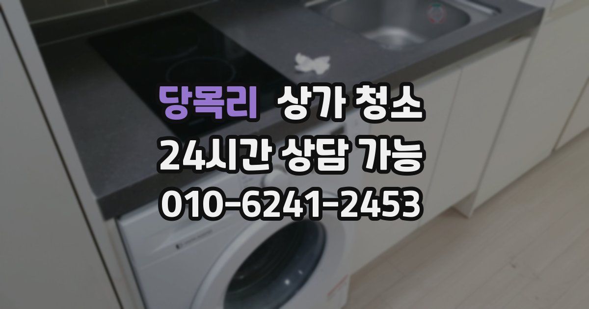 당목리 상가 청소