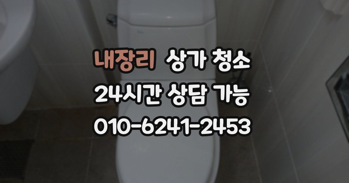 내장리 상가 청소