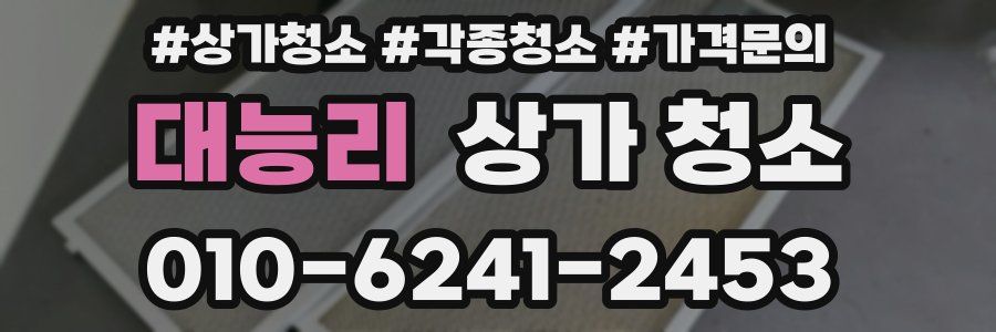 대능리 상가 청소