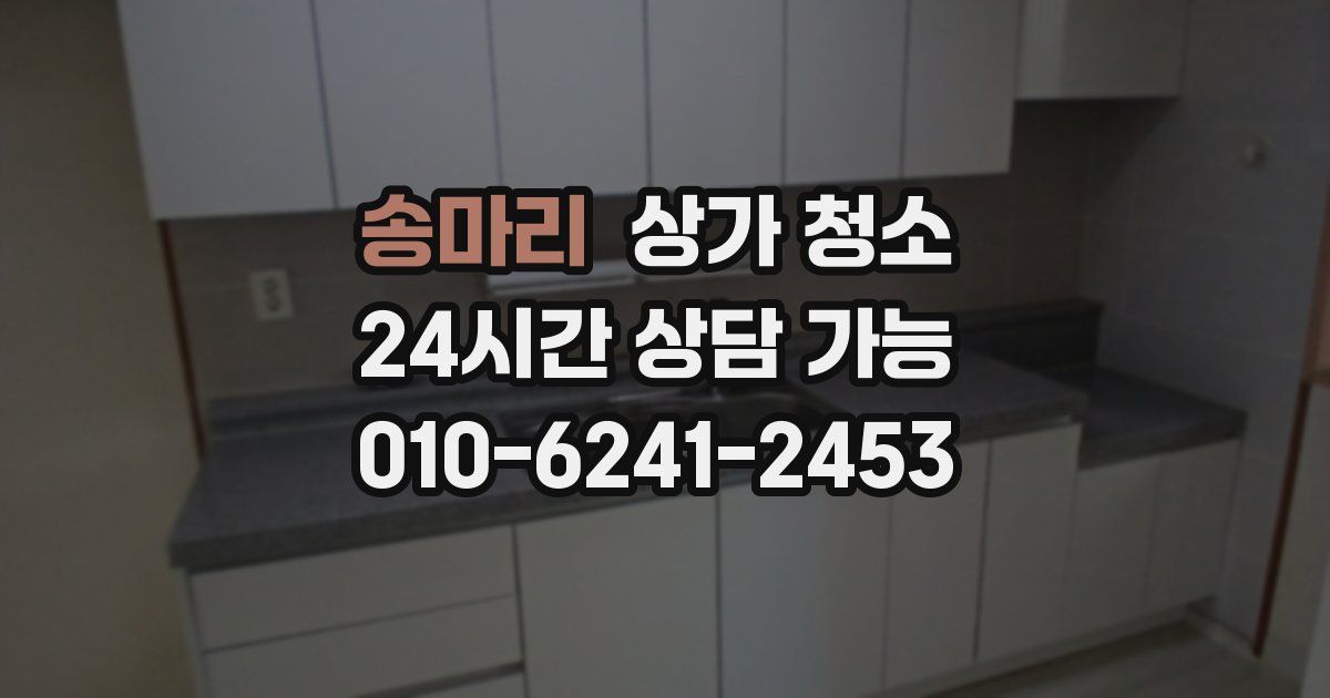 송마리 상가 청소