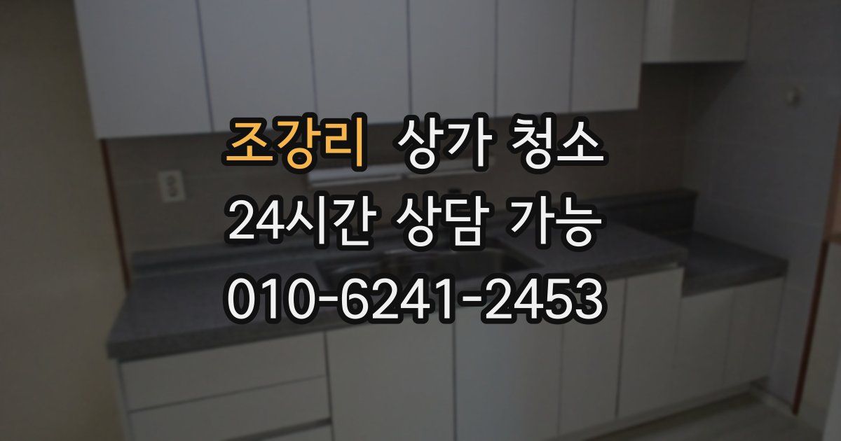 조강리 상가 청소