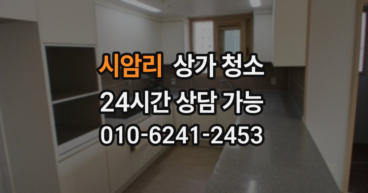 시암리 상가 청소
