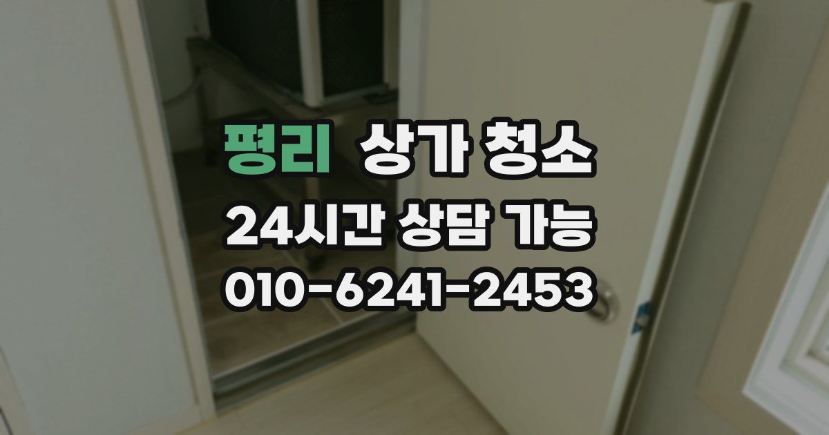 평리 상가 청소