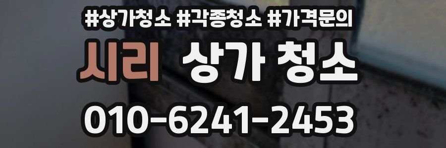 시리 상가 청소