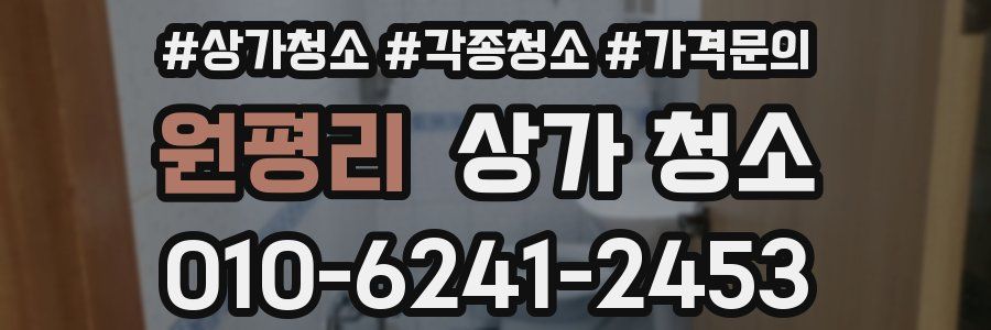 원평리 상가 청소