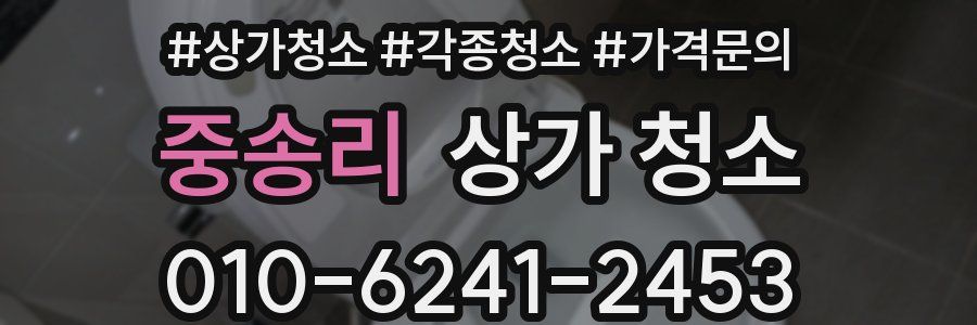 중송리 상가 청소
