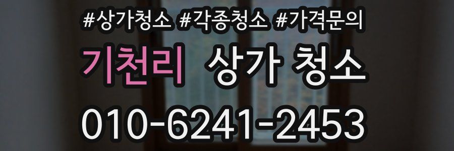 기천리 상가 청소
