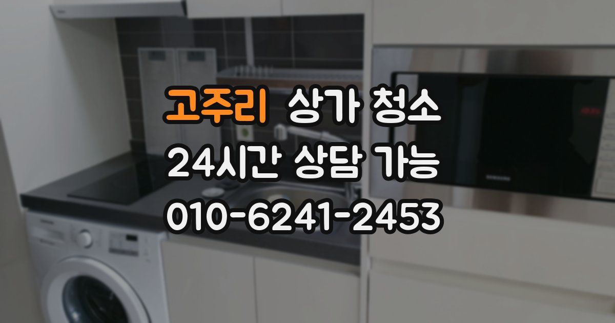 고주리 상가 청소