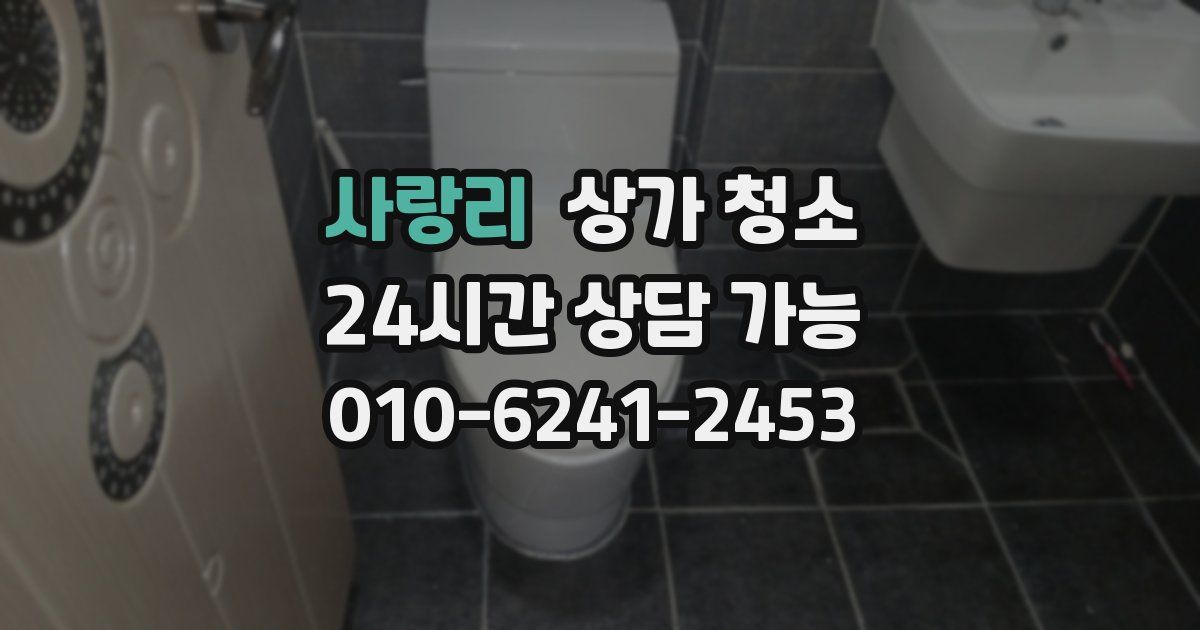 사랑리 상가 청소