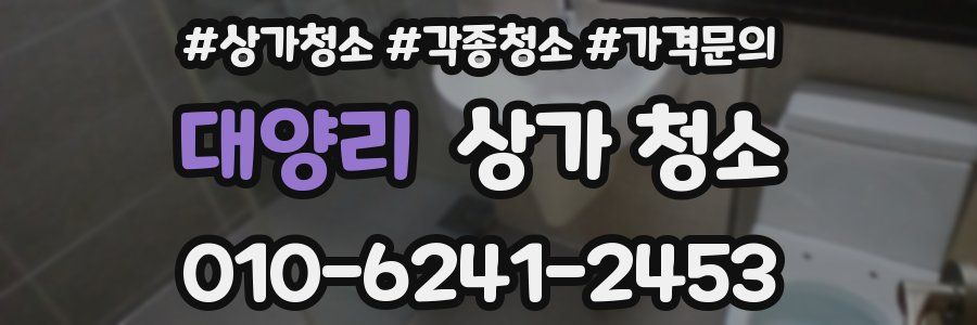 대양리 상가 청소