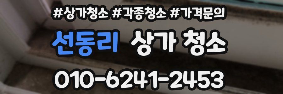선동리 상가 청소