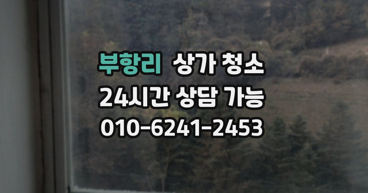 부항리 상가 청소