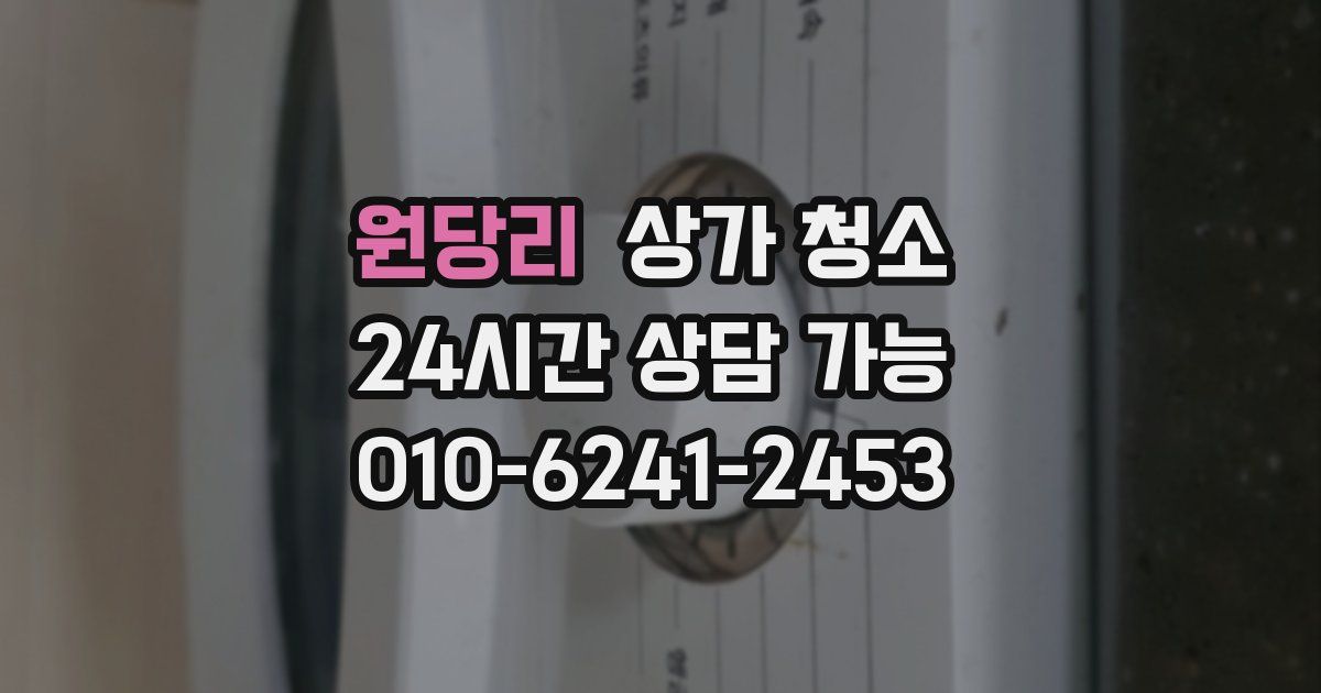 원당리 상가 청소