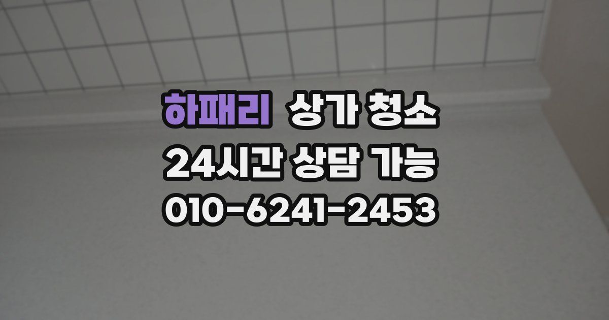 하패리 상가 청소