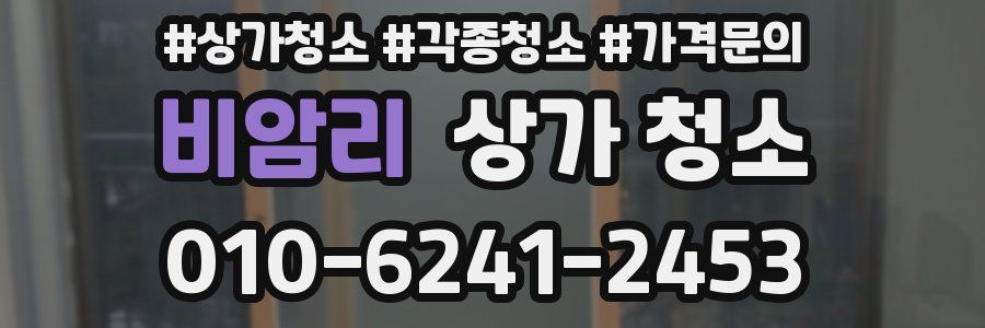 비암리 상가 청소