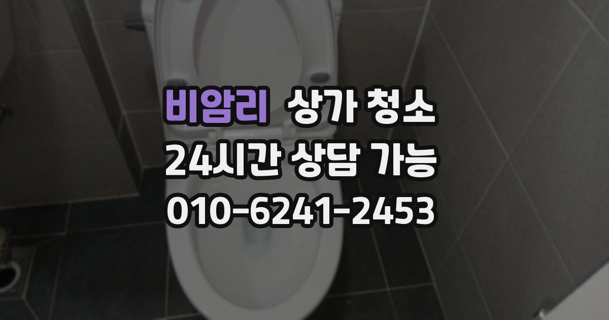 비암리 상가 청소