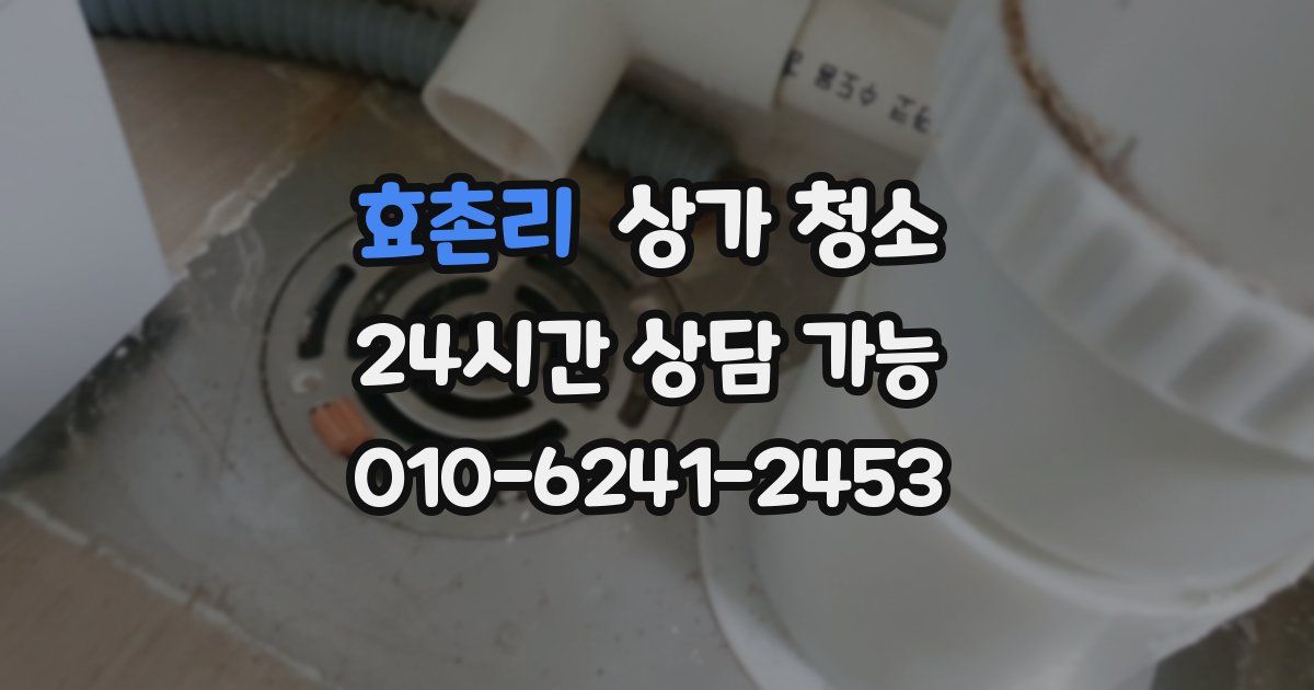 효촌리 상가 청소