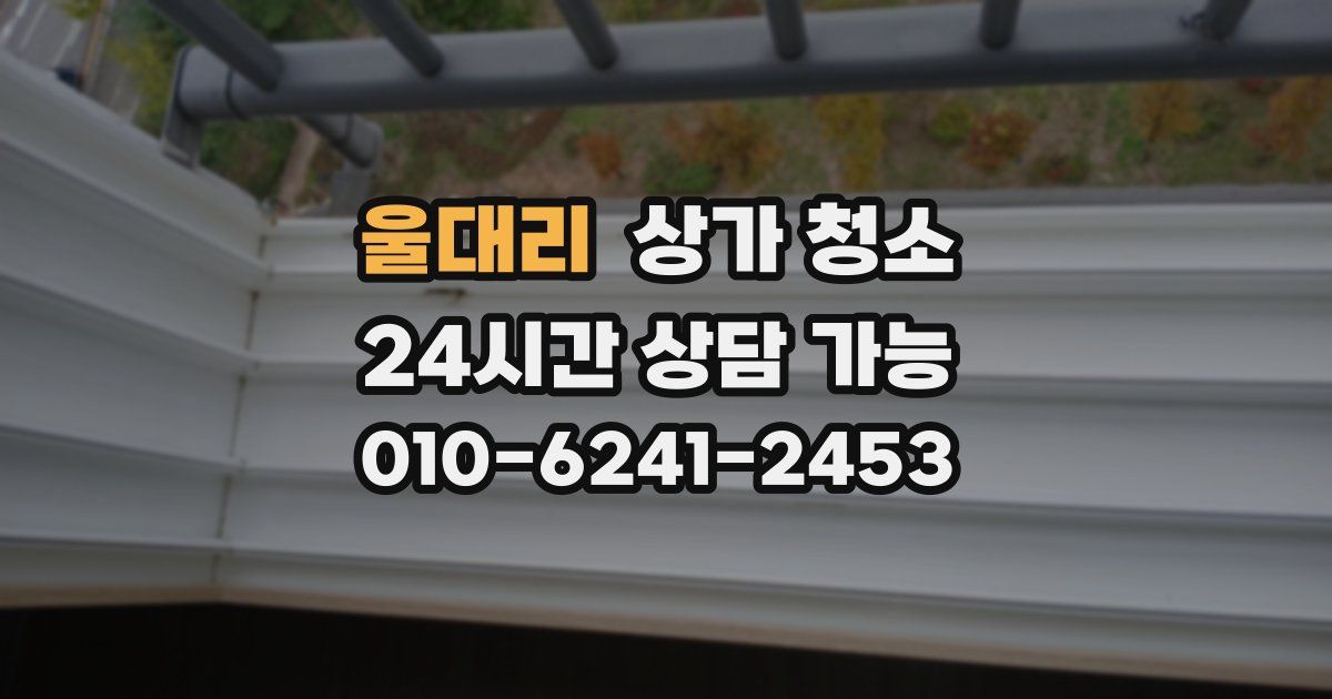 울대리 상가 청소