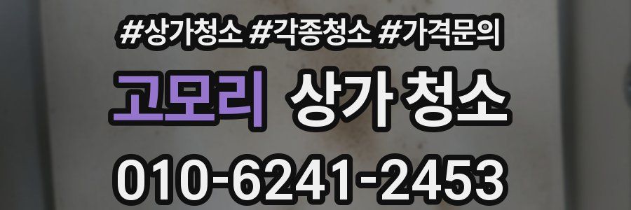 고모리 상가 청소