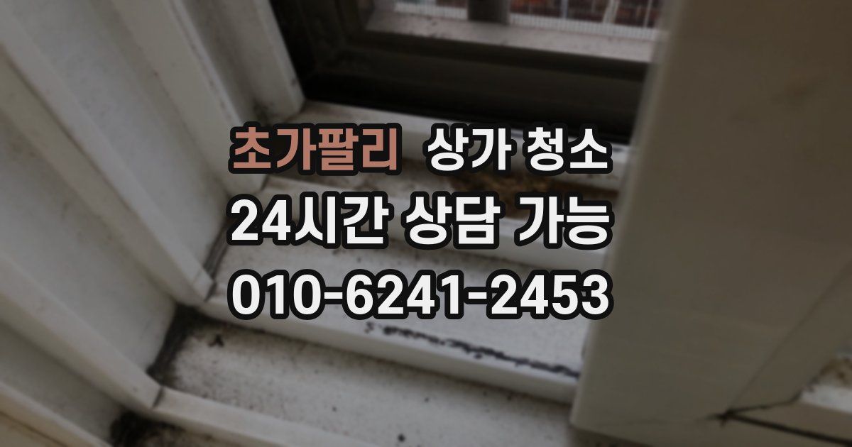 초가팔리 상가 청소