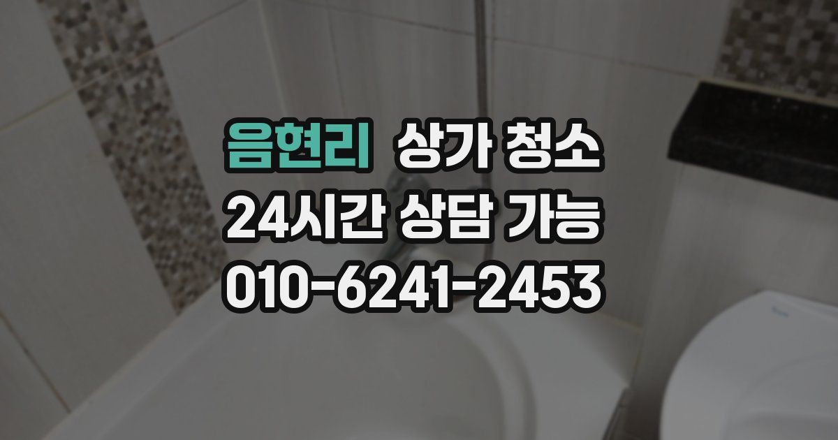 음현리 상가 청소