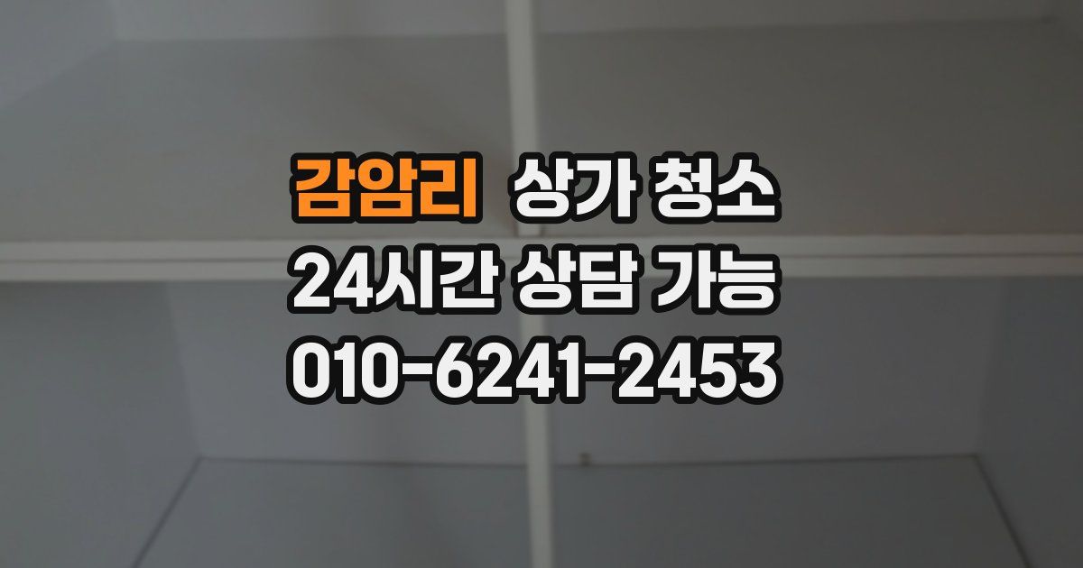 감암리 상가 청소