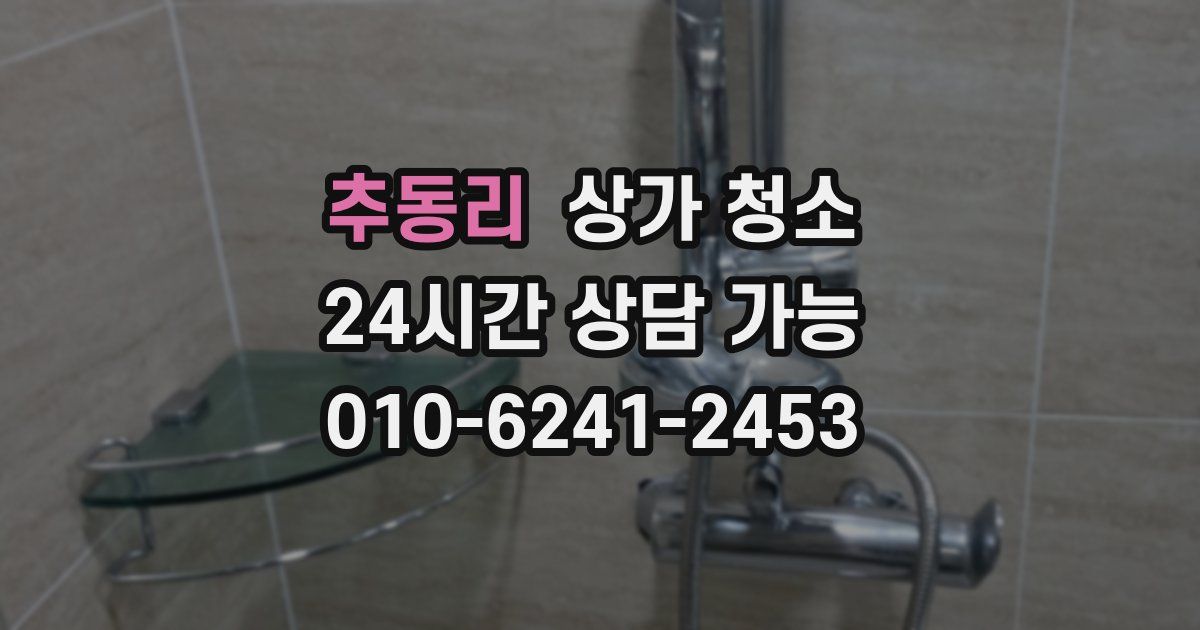 추동리 상가 청소