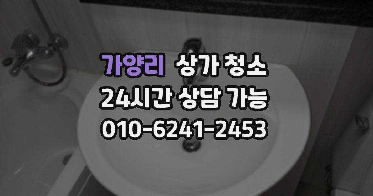 가양리 상가 청소