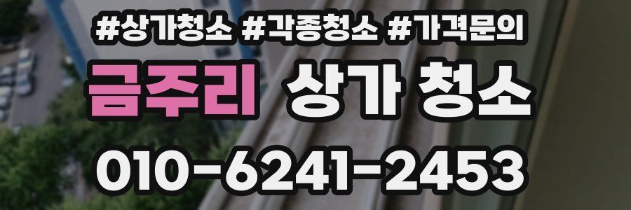 금주리 상가 청소