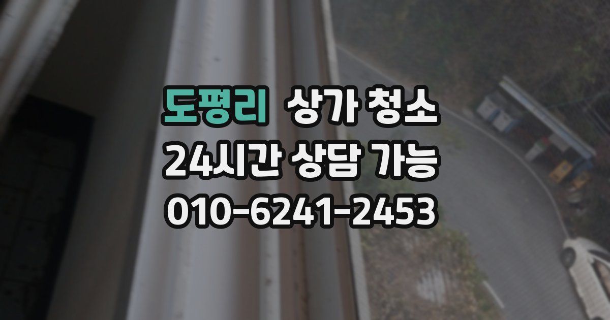 도평리 상가 청소