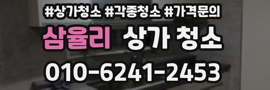 삼율리 상가 청소