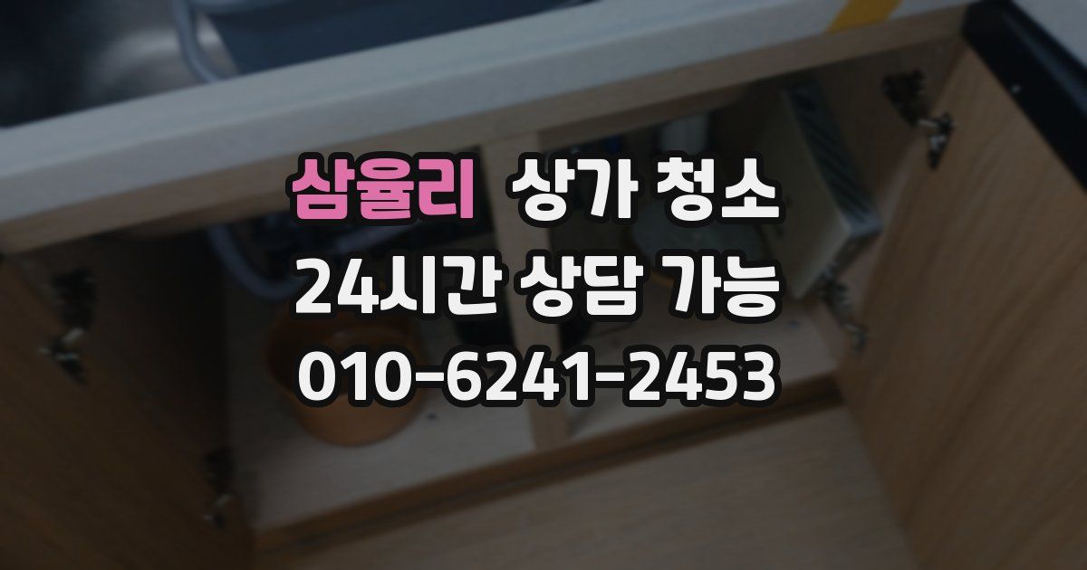 삼율리 상가 청소