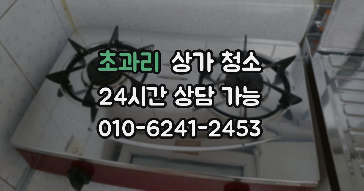 초과리 상가 청소