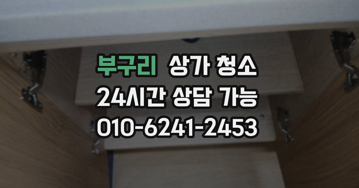 부구리 상가 청소